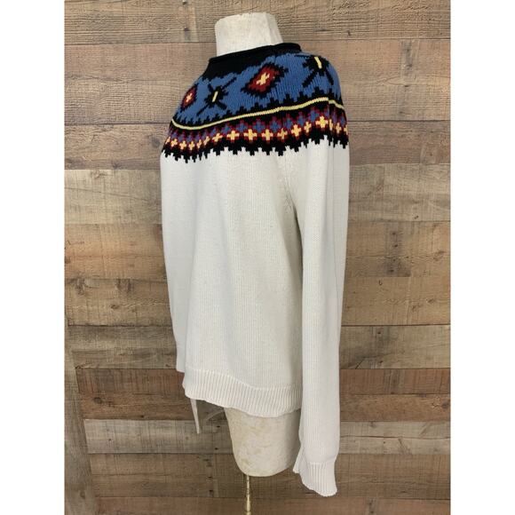 Chaps Ralph Lauren Western Southwestern Cotton Blend Rolled Neck Sweater XL - Picture 3 of 6